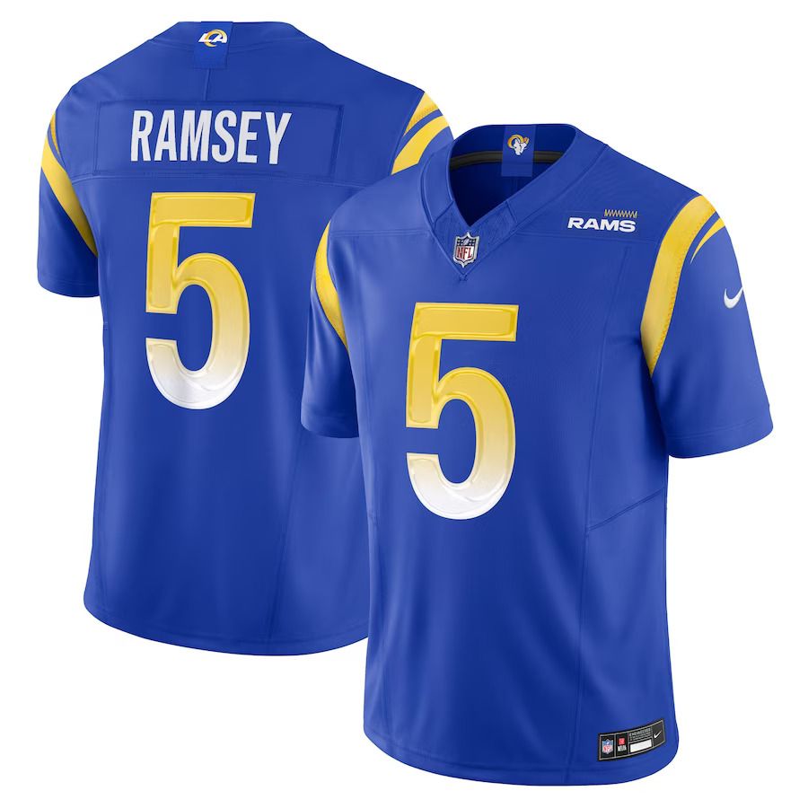 Men Los Angeles Rams #5 Jalen Ramsey Nike Royal Vapor F.U.S.E. Limited NFL Jersey